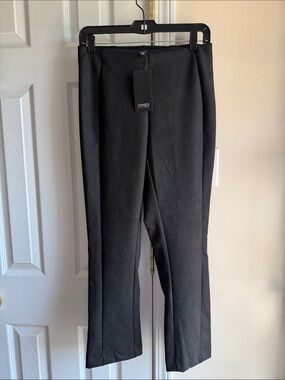 Jones New York Black Straight-Leg Dress Pants